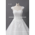 High Quality Latest ball gown wedding dress with sweetheart neckline vintage Strapless/Detachable one shoulder wedding dresses